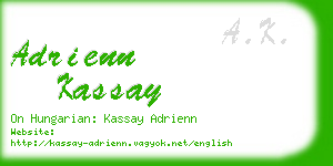 adrienn kassay business card